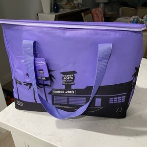 LARGE purple Trader Joe’s insulated bag